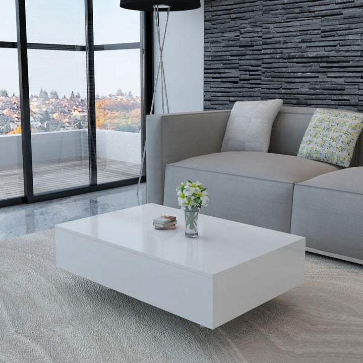 High Gloss Coffee Table - White, Black