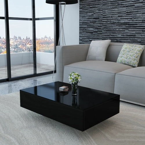 High Gloss Coffee Table - White, Black