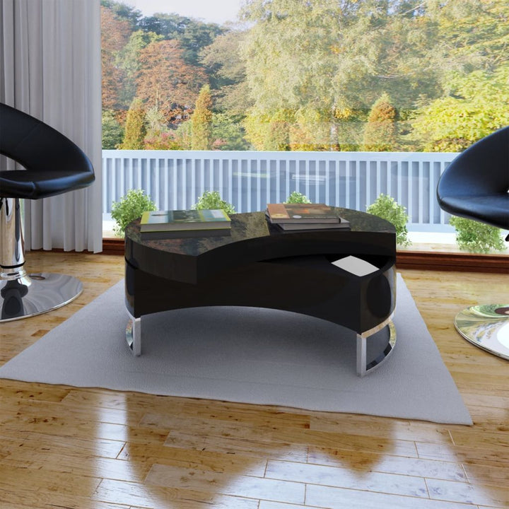 Coffee Table - Shape-Adjustable High Gloss - White, Black