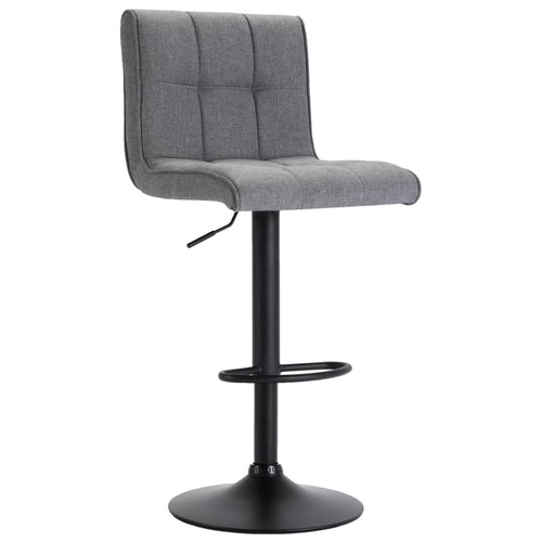 Bar Stool - Dark or Light Gray, Brown, Taupe Fabric