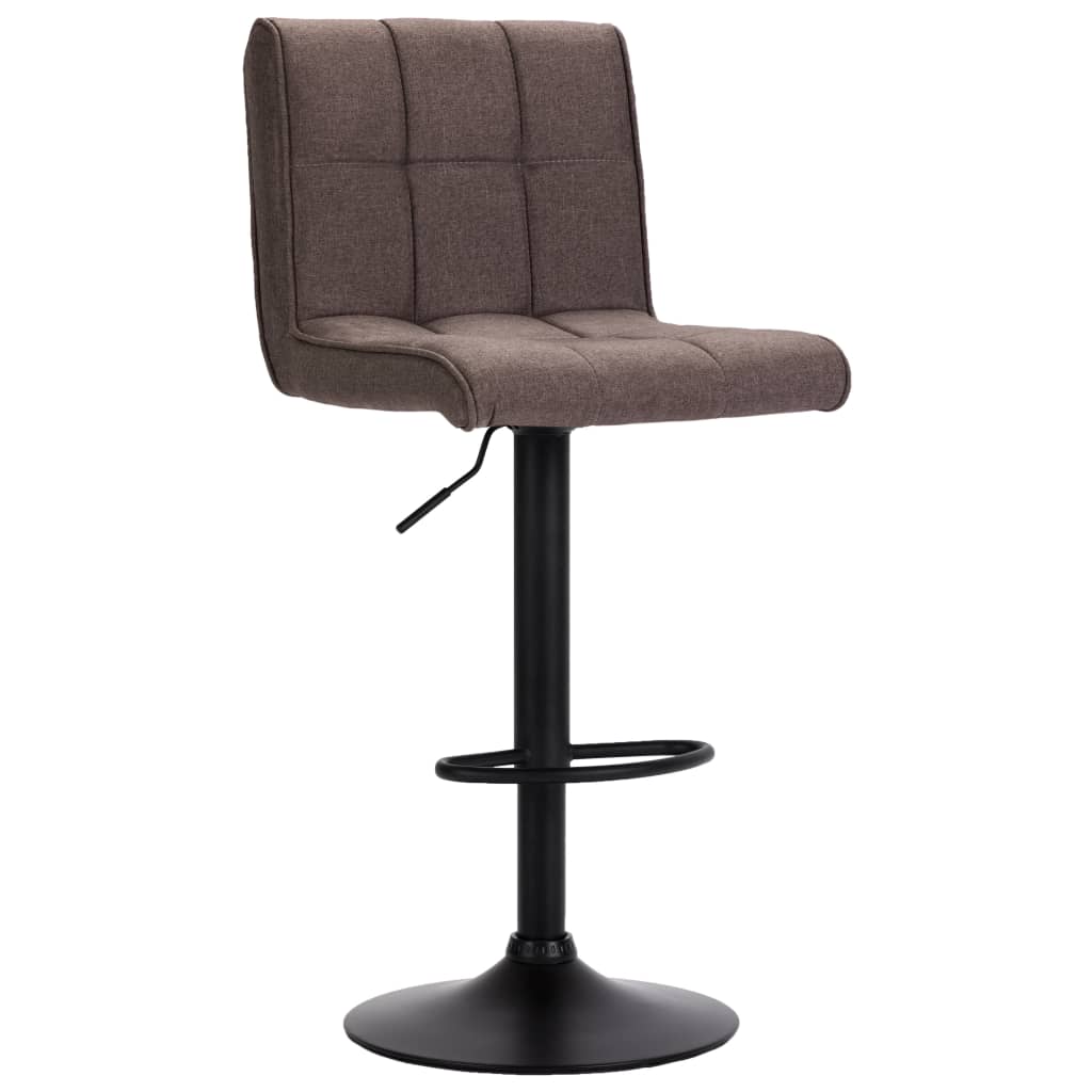 Bar Stool - Dark or Light Gray, Brown, Taupe Fabric