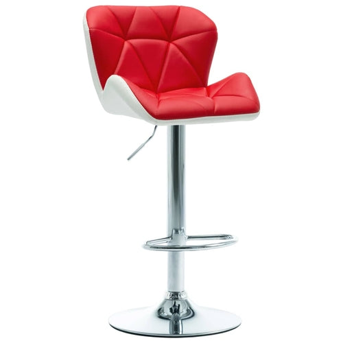 Bar Stool Faux Leather - Green, Brown, Wine Red, Cream, Red